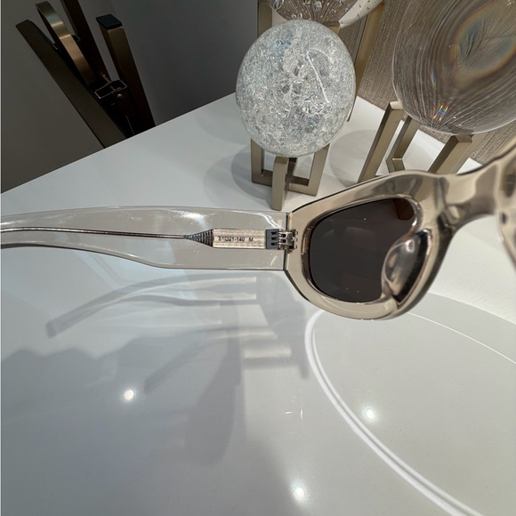 Saint Laurent Black and Cream Glasses - Picture 5 of 7